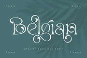Belgian | Stylish Beautiful Serif, a Serif Font by Sealoung (Thumbnail 1 of 17)