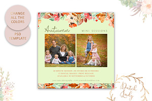 PSD Photo Session Card Template 46