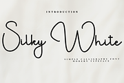 Silky White, a Handwritten Font by FreshTypeINK (Thumbnail 1 of 8)