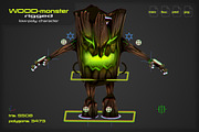 Wood Monster [rigged], a Characters & Person 3D Model by stallfish's art store (Thumbnail 2 of 5)