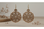 Floral Charm Earring Files, a Graphic by hafijul (Thumbnail 5 of 11)