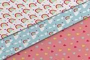 Digital Paper Pack over the Rainbow, a Pattern Graphic by Akwadesign (Thumbnail 5 of 7)