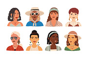 Modern women portraits set, a Person Illustration by Good Studio (Thumbnail 3 of 6)