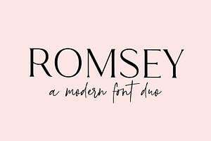 Romsey / Modern Serif Font Duo