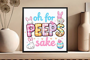 Oh for peeps sake png sublimation de, an Illustration by DreamCafeArt (Thumbnail 4 of 7)