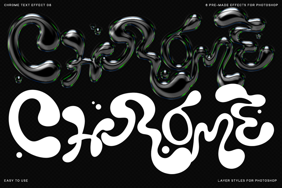 Chrome Text Effect 08, a Graphic by saintricchi (Photo 2 of 6)