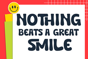 Brave Smile - Groovy Display Font