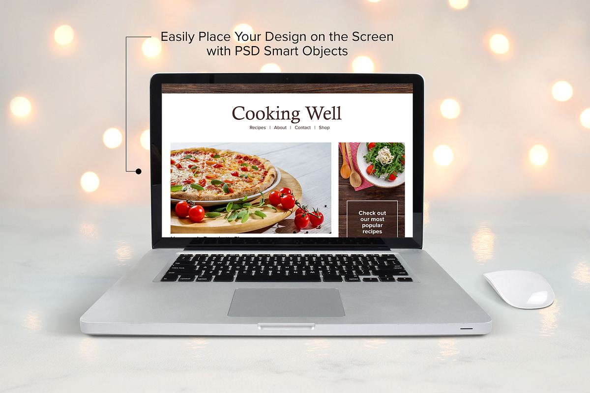 Computer Mockup - PSD, PNG & JPG, a Merchandise Mockup by MelissaBMockups (Photo 2 of 8)