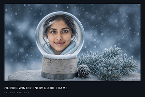 Snow Globe Photo Effect Template