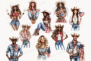 Patriotic 4th of July Clipart, a Person Illustration by GlamArtZhanna (Thumbnail 5 of 8)