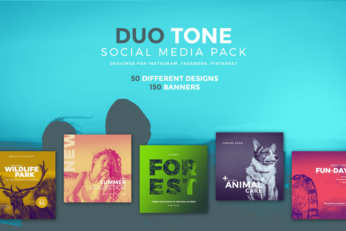 Duo Tone - Social Media Pack, a Social Media Template by Imagination Area (Photo 1 of 4)