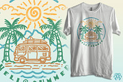 Summer Holiday Trip, a Seasonal Illustration by Krizvector Artwork Shop (Thumbnail 2 of 3)