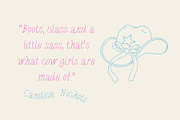 Horseshoe Thin, a western script, a Handwritten Font by Eryn Rose Design (Thumbnail 7 of 14)
