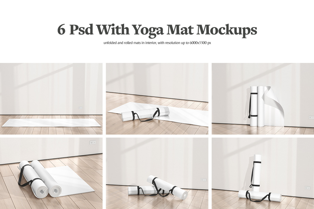 Yoga Mat Mockups, a Merchandise Mockup by rebrandy (Photo 2 of 10)