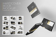 Hardcover Book Mockup, a Print Template by KIPET (Thumbnail 1 of 15)