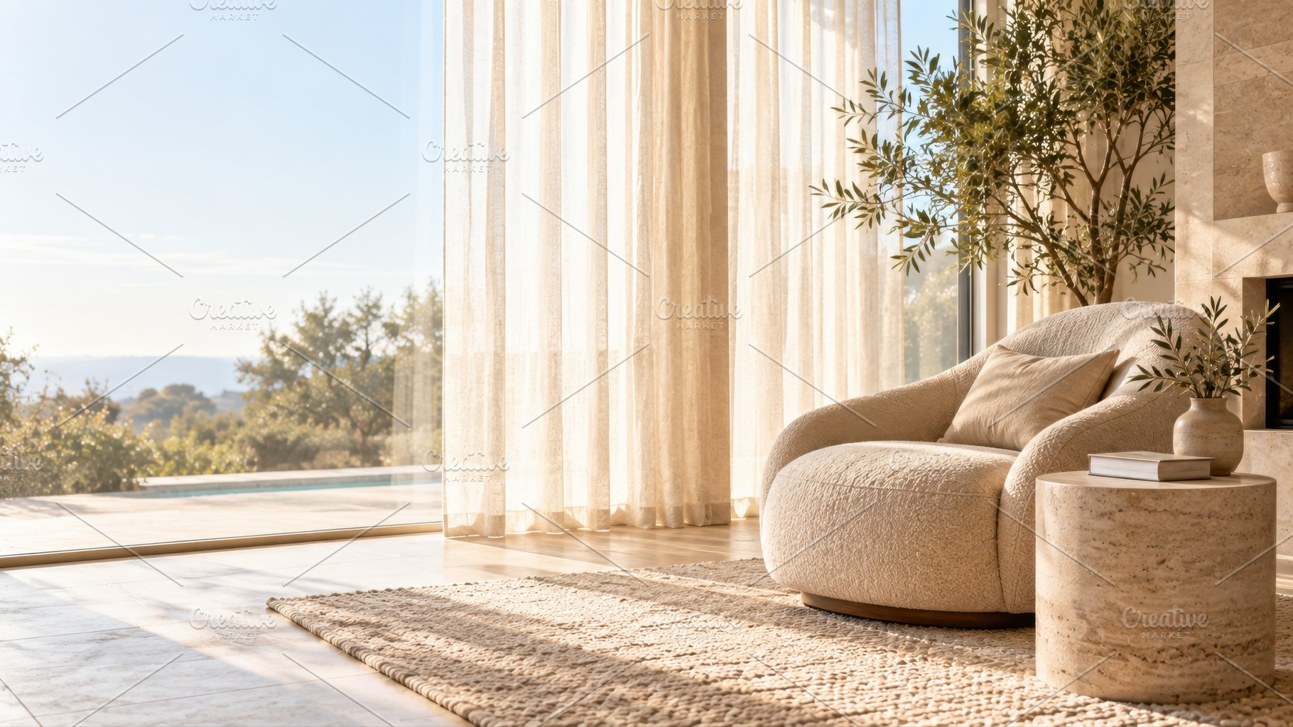 Cozy living space with sunlight, a Photo by Beautiful things