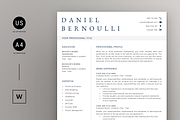 Modern Resume & Cover Letter - Word, a Resume Template by Resume Bureau (Thumbnail 1 of 6)