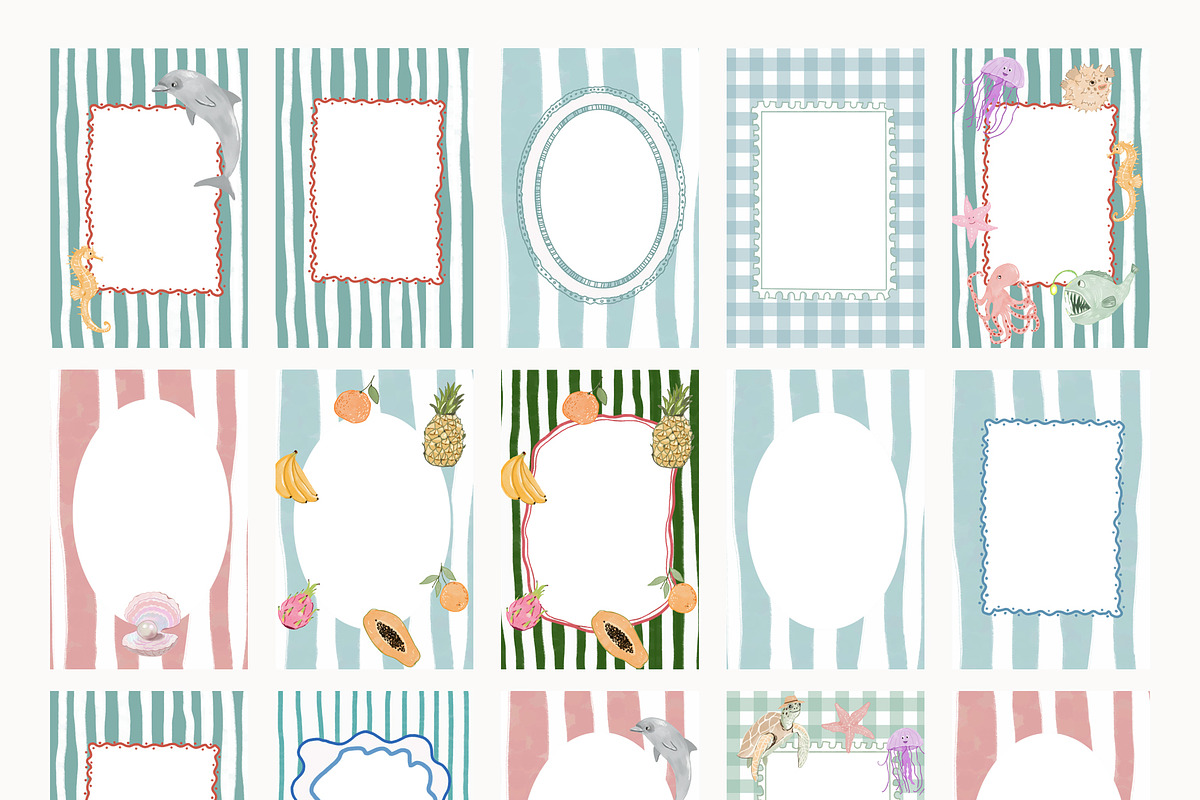 Whimsical Frames Bundle of 100, an Object Graphic by whiteheartdesign (Photo 2 of 13)