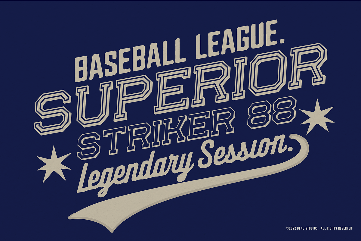 Absolute Glory Champ | Sport Varsity, a Slab Serif Font by Denustudios (Photo 9 of 12)