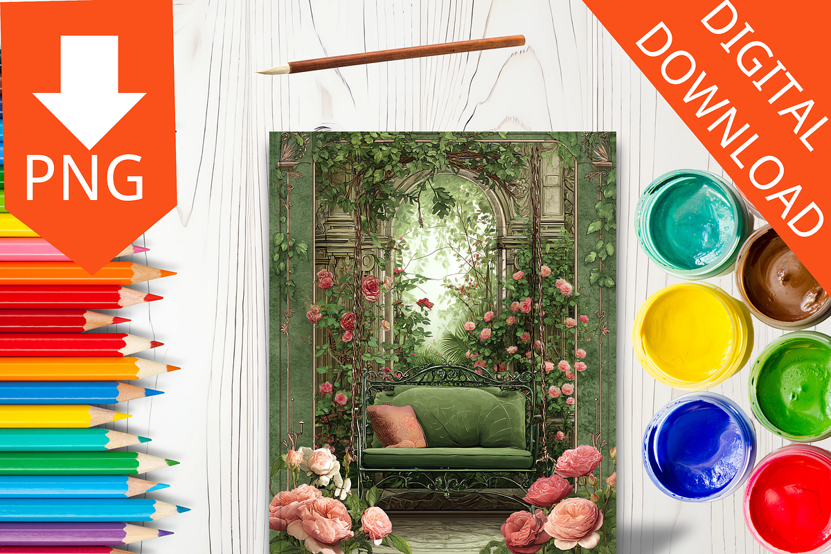 Victorian Floral Book Cover Bundle, a Brochure Template by LA Design (Photo 6 of 10)