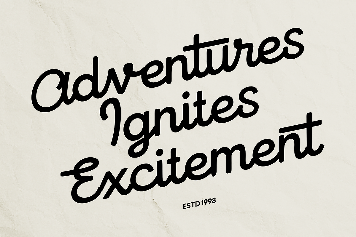 Artwork Inflate - Playful Cursive, a Script Font by Elmous (Photo 2 of 10)