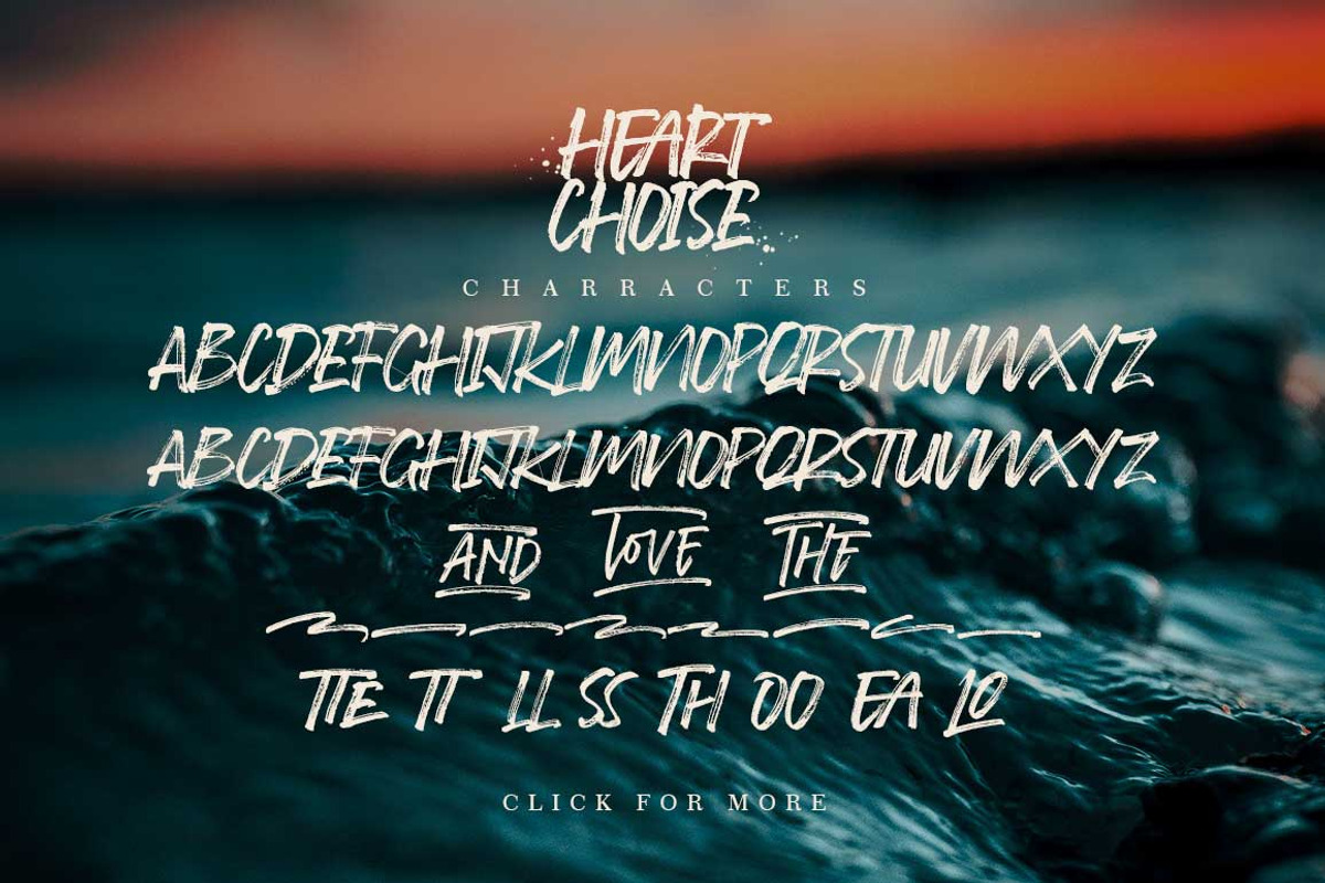 Heart Choise, a Script Font by Lucky Type (Photo 8 of 8)