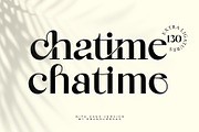 chatime - a bold ligature font, a Serif Font by NYDESIGN (Thumbnail 1 of 11)