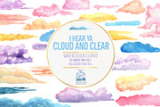 53 Gentle Watercolor Cloud BUNDLE, a Texture Illustration by LilyBoo Clipart (Thumbnail 1 of 6)