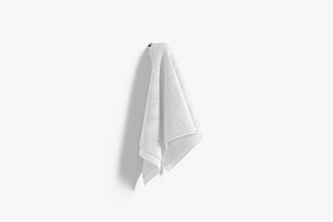 White Towel Hanging On Hook 3D Model