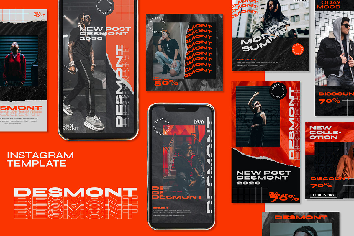 Desmont Instagram Post and Story, a Social Media Template by Compaq_Creative (Photo 1 of 10)