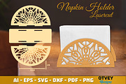 Mandala Napkin Holder Lasercut BUNDL, a Graphic by OTVEY DESIGN (Thumbnail 7 of 13)