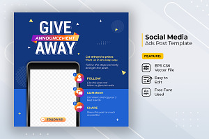 Giveaway steps for contest post