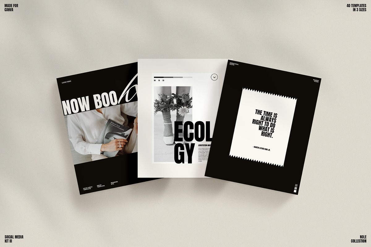 NOLE / Social Media Kit (III), a Social Media Template by Wildnun Studio (Photo 1 of 23)