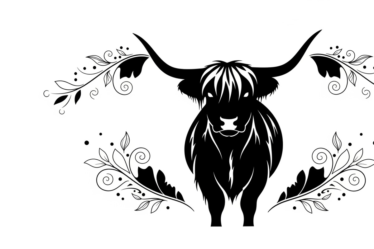 Rustic Highland cow wall art design, an Illustration by Amazin_art (Photo 31 of 40)