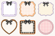 Preppy Halloween Frames Clipart, a Seasonal Illustration by Designworld (Thumbnail 3 of 4)