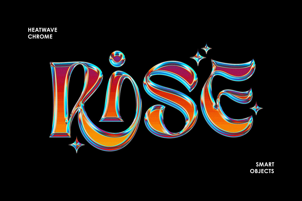 Heatwave Chrome Text Effect, a Layer Style Add-On by Design Squad (Photo 1 of 4)