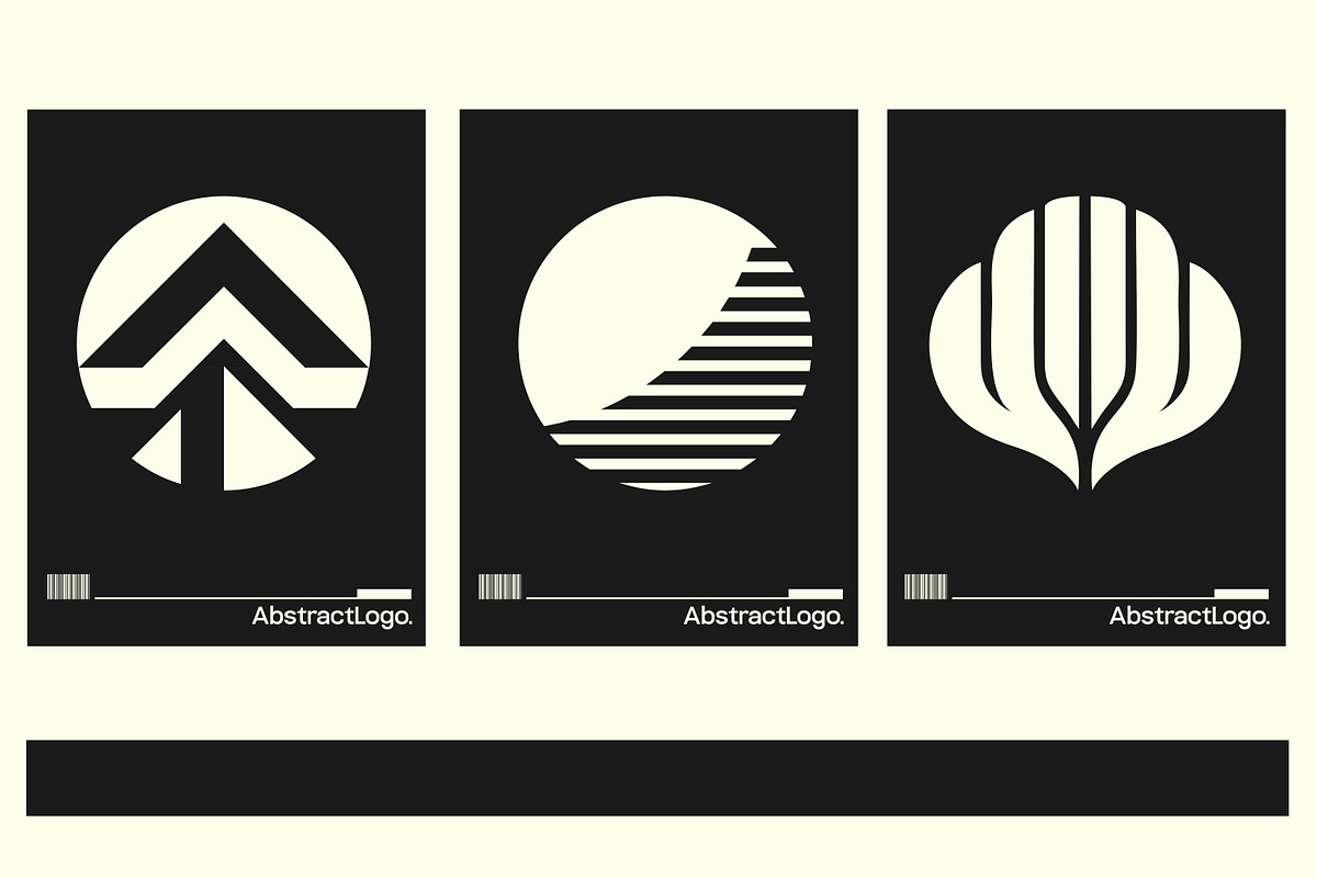 Modern Abstract Logo Template Vol 9, a Solid Icon by Tekuni (Photo 4 of 12)