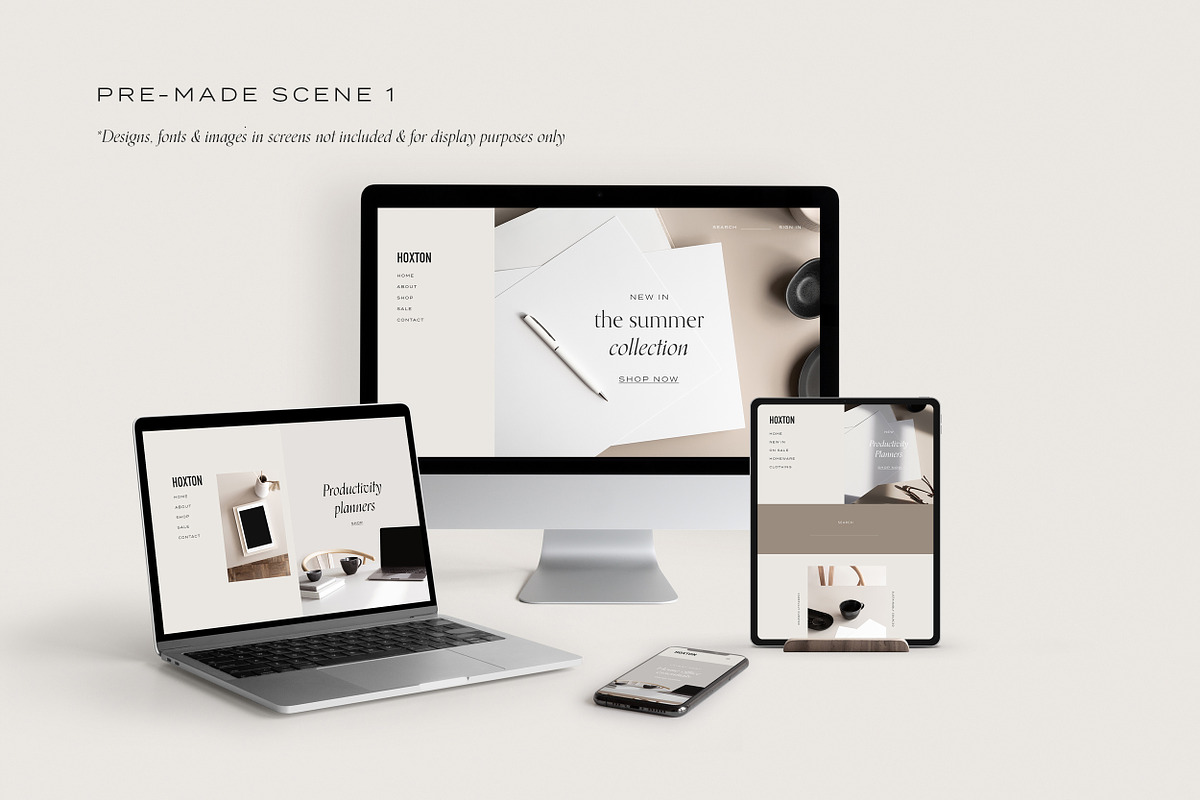 Desktop & Multi Device Scene Creator, a Mac Mockup by Moyo Studio (Photo 2 of 15)