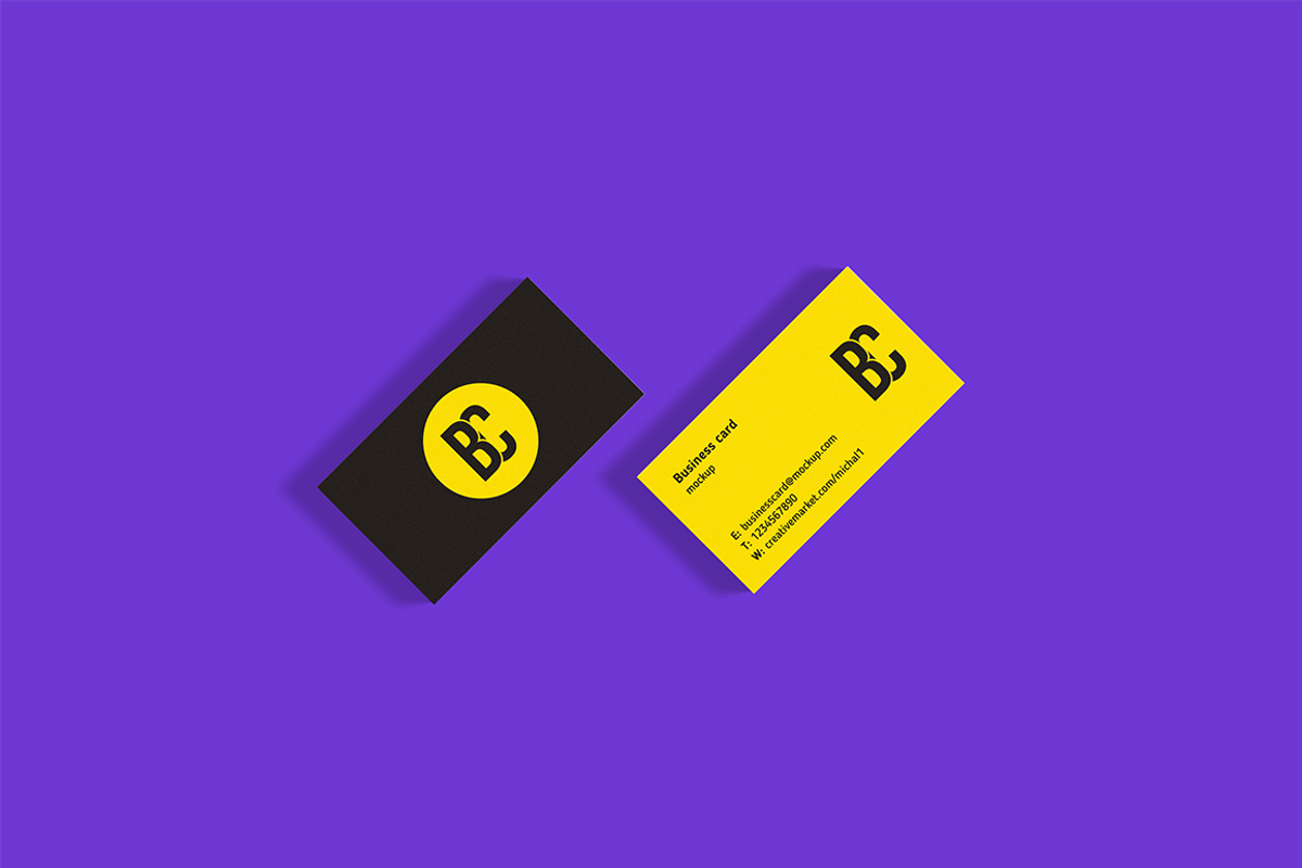 HR Unique business card mockup, a Print Template by Michał Pieczyński (Photo 5 of 9)