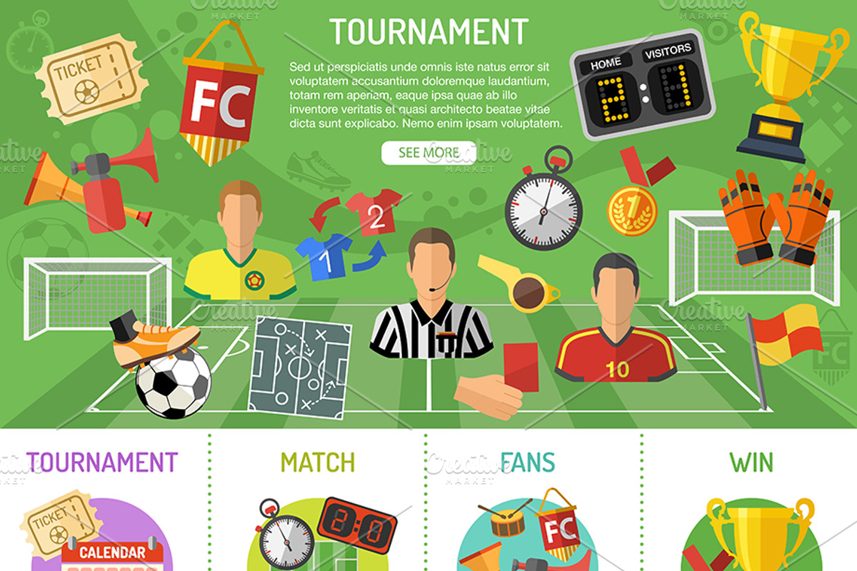 Soccer Themes, a Sport Illustration by TAlex (Photo 7 of 7)