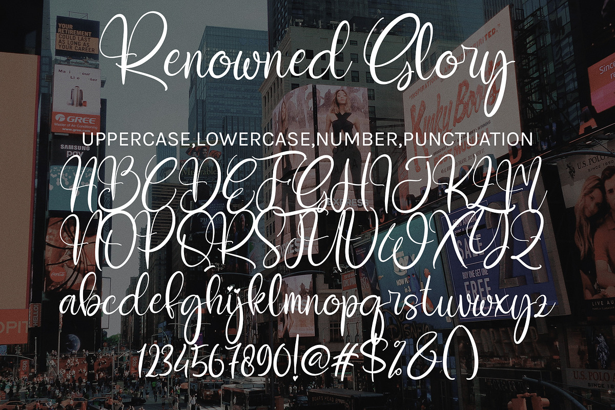 Renowed Glory, a Handwritten Font by HaKi Studio (Photo 5 of 5)