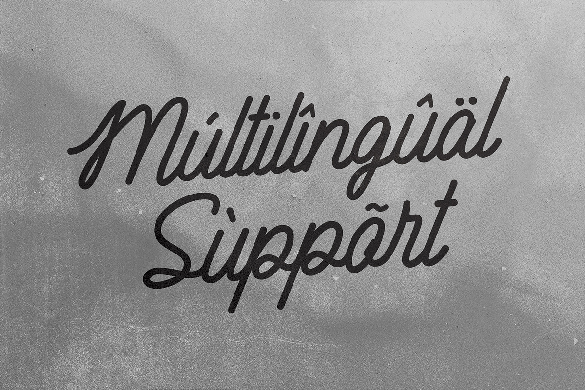 Heatched Monoline Script Font Retro, a Script Font by Maulana Creative (Photo 5 of 7)