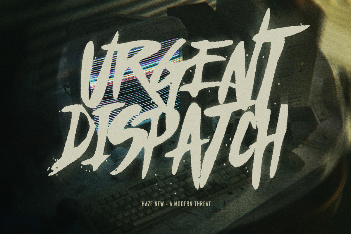 Haze New - Thriller Font, a Font by The Branded Quotes (Photo 2 of 8)