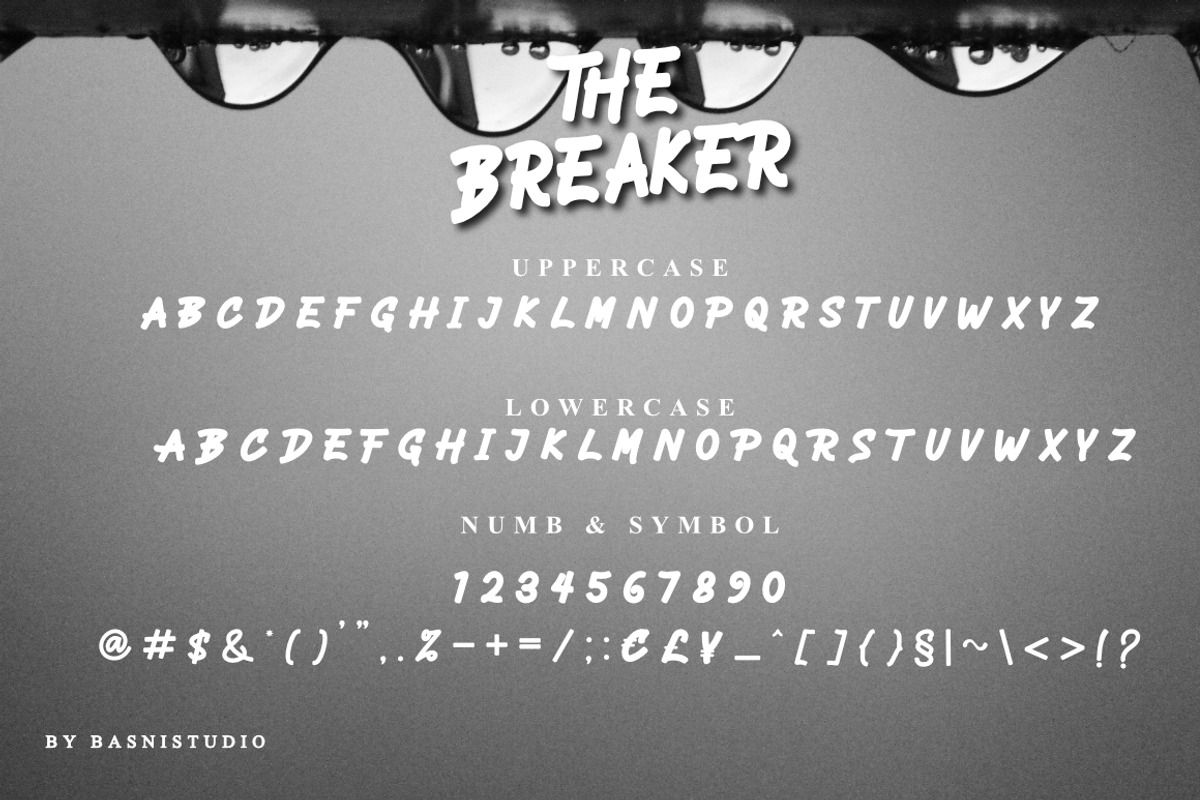 The Breaker is display font, a Slab Serif Font by Basnistudio (Photo 5 of 5)