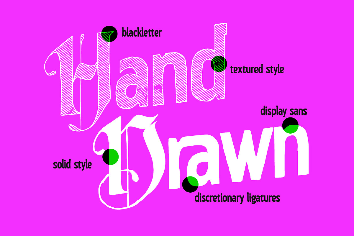 Drakewyn, a Blackletter Font by din-studio.com (Photo 8 of 12)