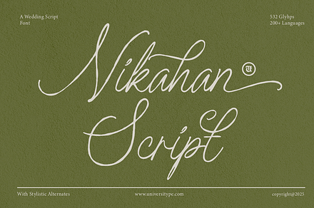 UT Nikahan Script -  A Wedding Font