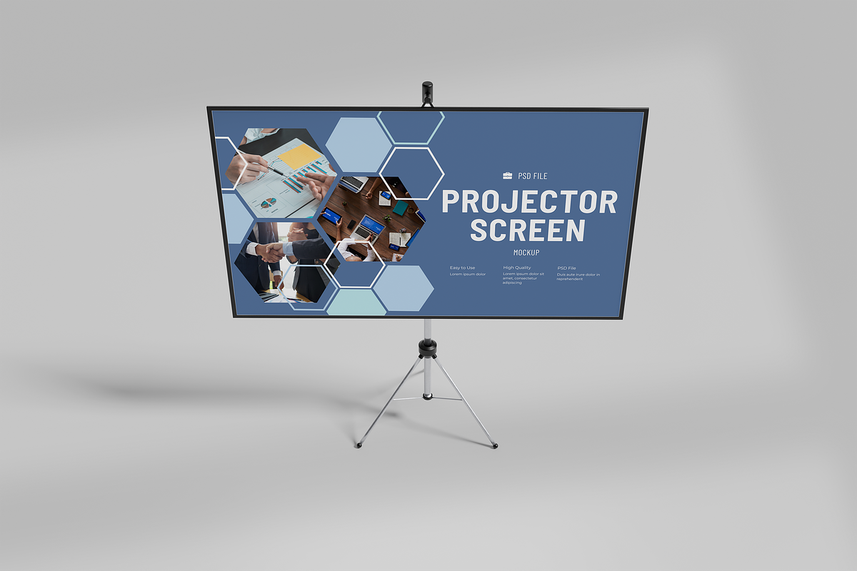 Projector Screen Mockup, a Wearable Device Mockup by xavier_studio (Photo 3 of 5)