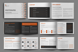 White Paper Brochure Design Template