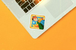 Retro Stickers. Wanderlust Pack.