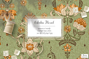 Odisha Floral Patterns & Motifs, a Pattern Graphic by Zeesi Design Garden (Thumbnail 1 of 12)